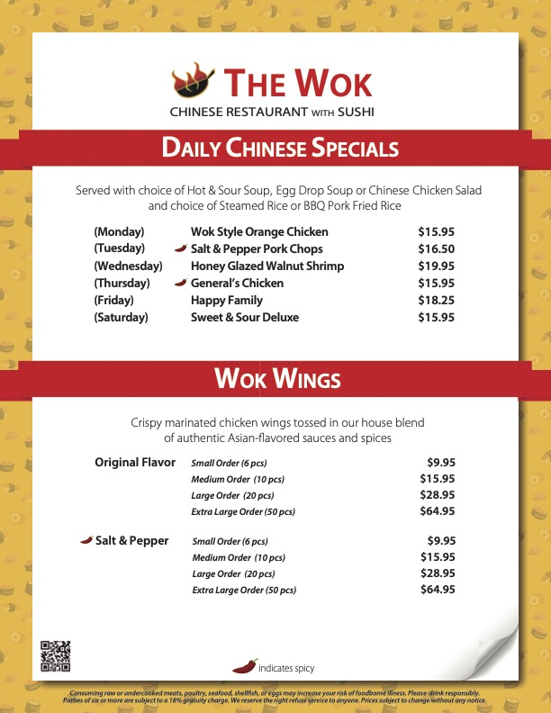 Menu page