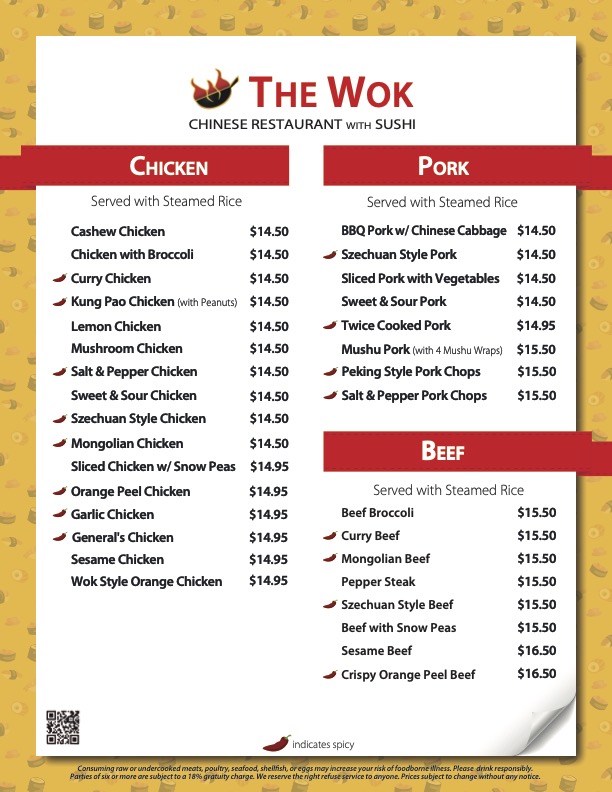 Menu page