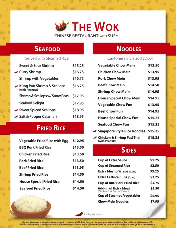 Menu page