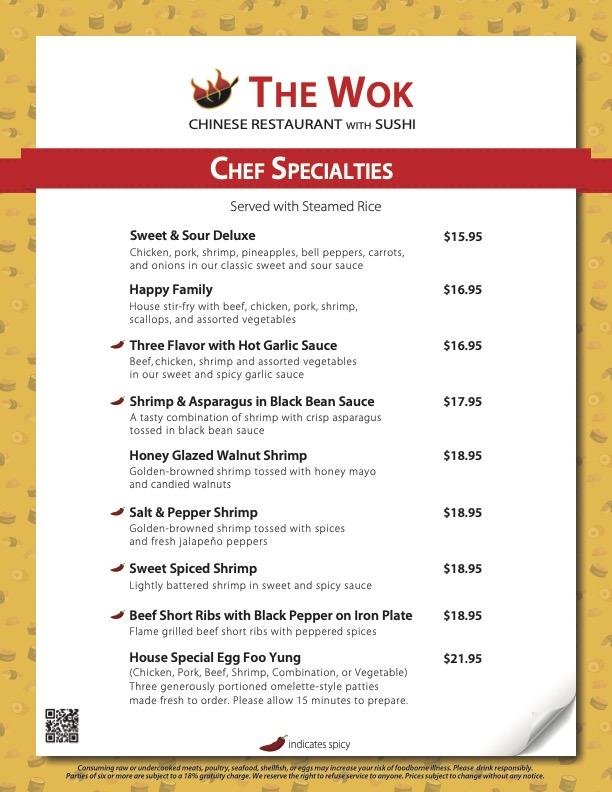 Menu page