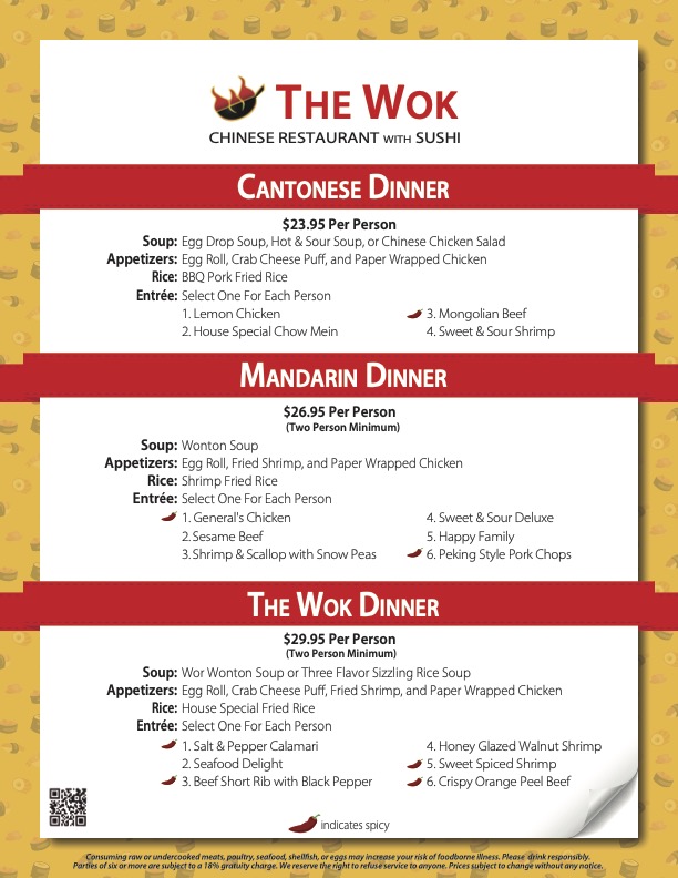 Menu page