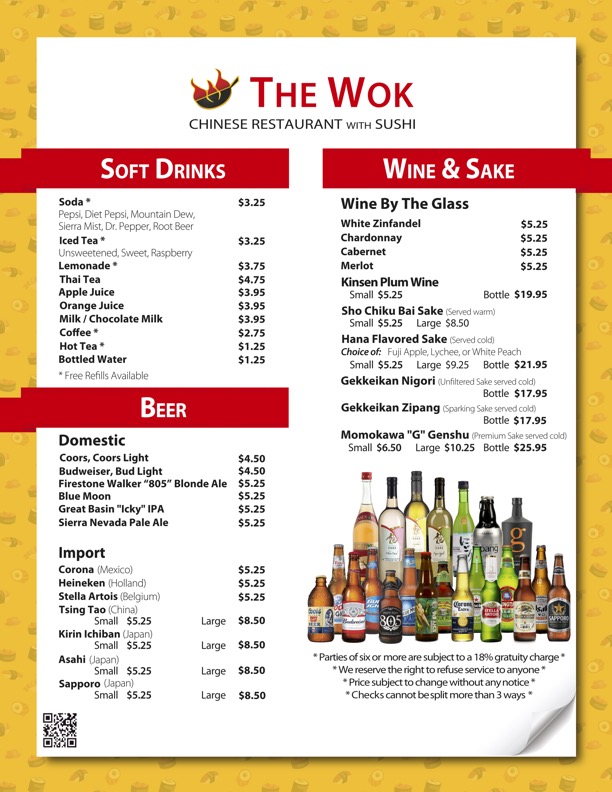 Menu page