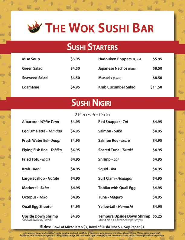 Menu page
