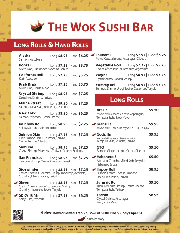 Menu page